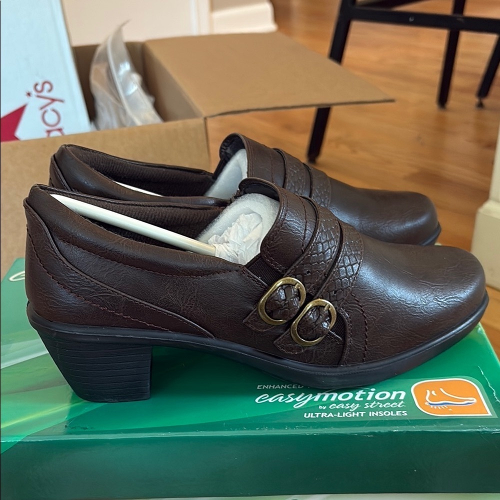 Easy Street Brown Comfort Shoes